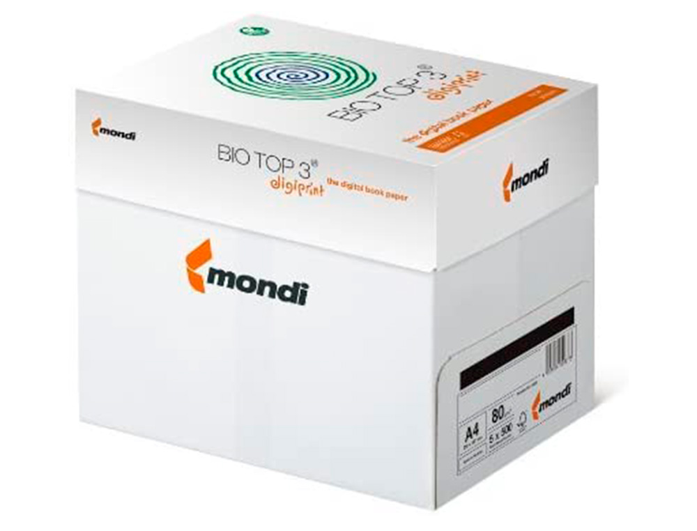 PAPEL FOTOCOPIADORA BIOTOP 80G EXTRA ECOLOGICO DIN A4 PAQUETE DE 500 HOJAS