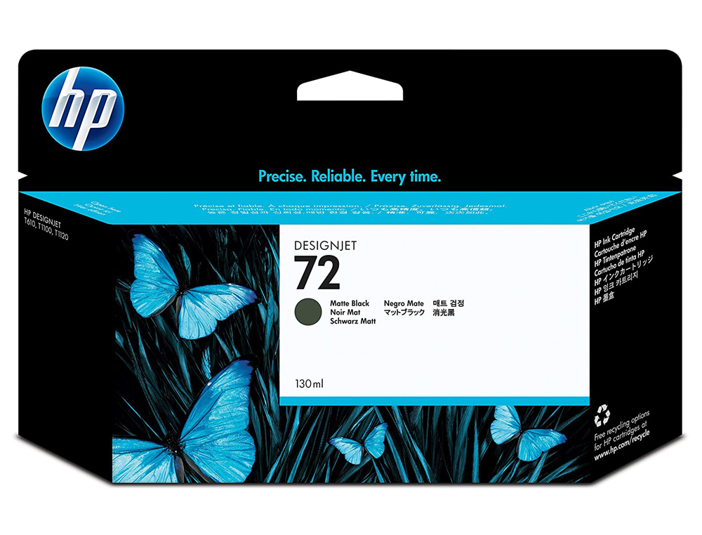 INK-JET HP 72 NEGRO MATE DESIGNJET T610/1100 -130ML-