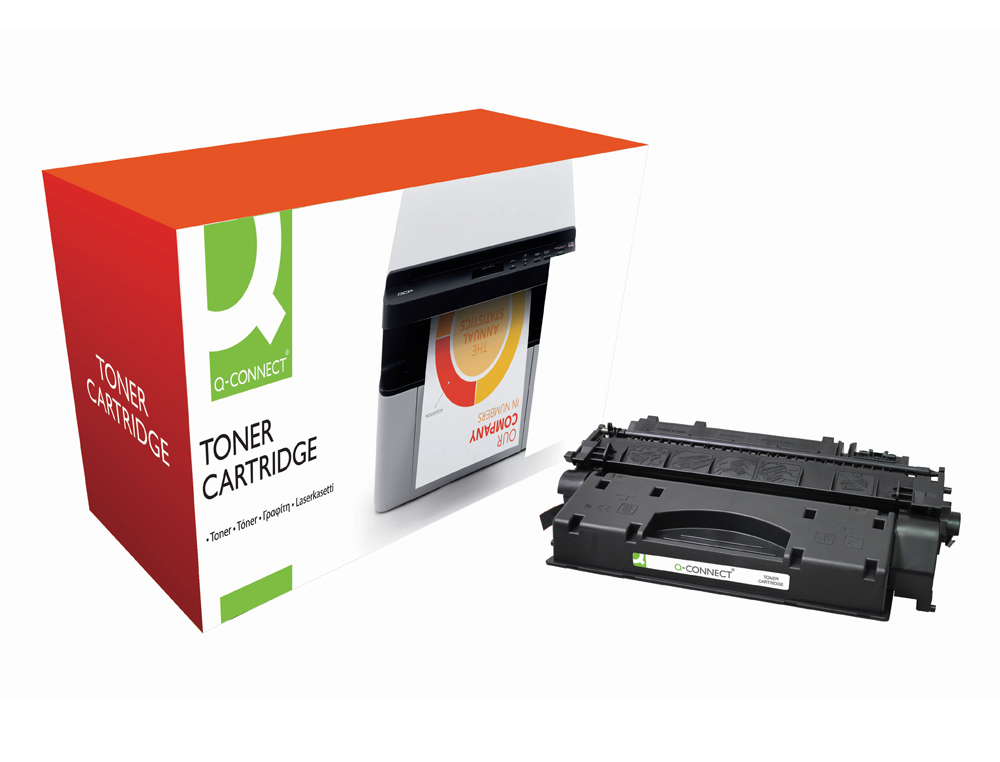 TONER Q-CONNECT COMPATIBLE HP CE505X PARA LASERJET NEGRO 6500 PAGINAS