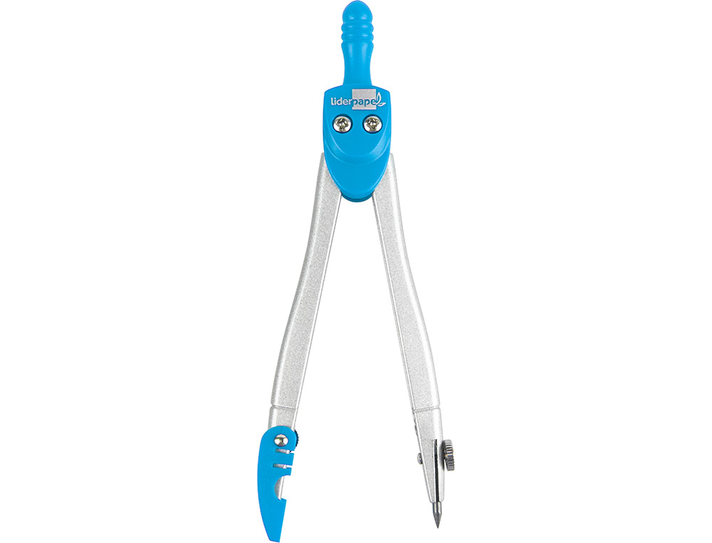 COMPAS LIDERPAPEL CON PROTECTOR DE PUNTA COLORES SURTIDOS