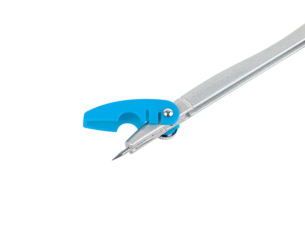 COMPAS LIDERPAPEL CON PROTECTOR DE PUNTA COLORES SURTIDOS