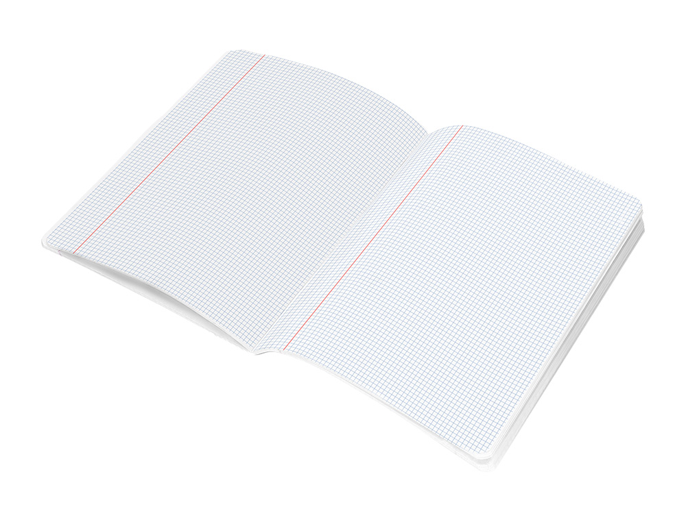 LIBRETA LIDERPAPEL SCRIPTUS A5 PLUS 48 HOJAS 90GR CUADRO 3MM CON MARGEN