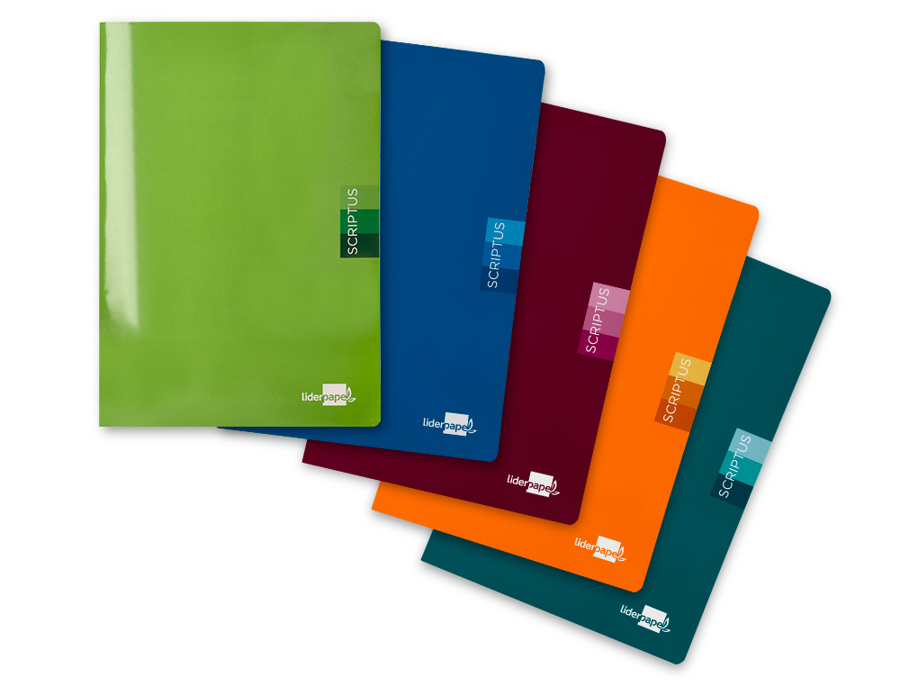 LIBRETA LIDERPAPEL SCRIPTUS A5 PLUS 48 HOJAS 90GR CUADRO 3MM CON MARGEN