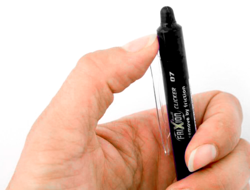 BOLIGRAFO PILOT FRIXION CLICKER BORRABLE 0,7 MM COLOR NEGRO
