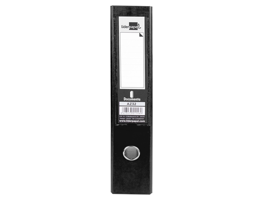 MODULO LIDERPAPEL 2 ARCHIVADORES FOLIO 2 ANILLAS MECANISMO DE PALANCA 75MM NEGRO