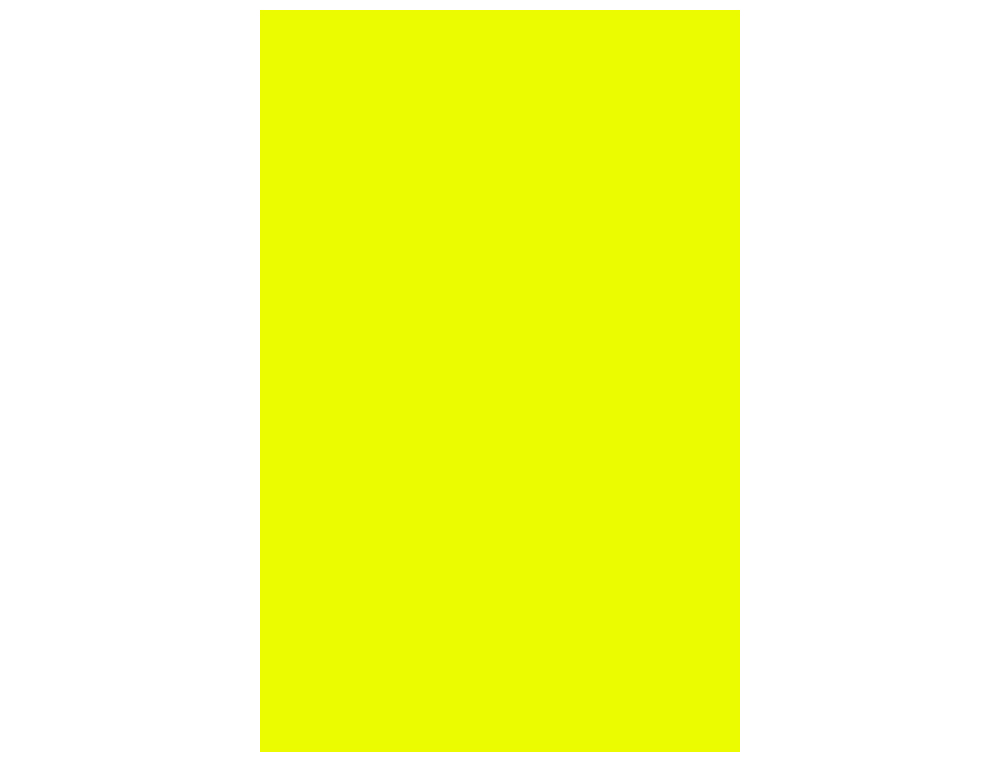 CARTULINA GUARRO DIN A3 AMARILLO FLUORESCENTE 250 GR PAQUETE 50 HOJAS