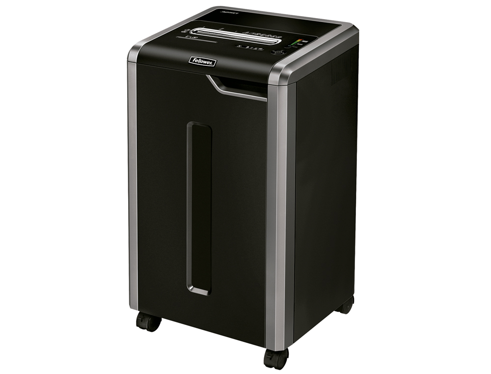 DESTRUCTORA DE DOCUMENTOS FELLOWES 325I CICLO TRABAJO CONTINUO CAPACIDAD DE CORTE 26H CLIPS TARJETAS CD 83L
