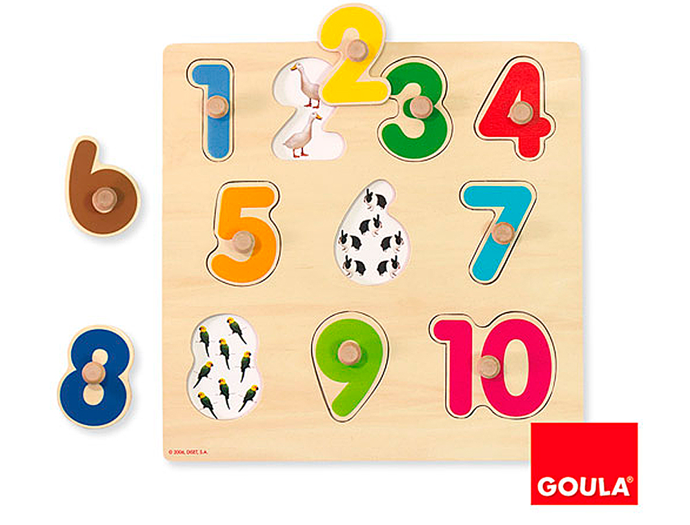 PUZLE GOULA NUMEROS 10 PIEZAS
