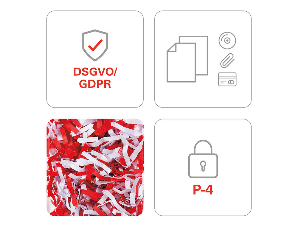 DESTRUCTORA DE DOCUMENTOS HSM SHREDSTAR X13 CAPACIDAD DE CORTE 13 H EN PARTICULAS DESTRUYEGRAPAS CLIPS CD Y TARJETAS