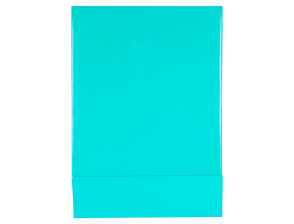 CAJA ARCHIVADOR LIDERPAPEL DE PALANCA CARTON FOLIO DOCUMENTA LOMO 75 MM VERDE CLARO