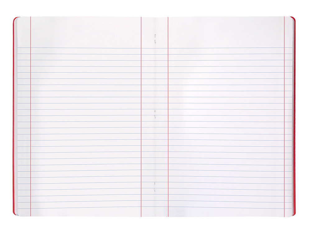 LIBRETA LIDERPAPEL 360 TAPA DE PLASTICO A4 48 HOJAS 90GR HORIZONTAL CON DOBLE MARGEN COLORES SURTIDOS