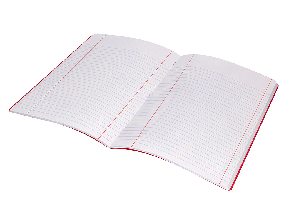 LIBRETA LIDERPAPEL 360 TAPA DE PLASTICO A4 48 HOJAS 90GR HORIZONTAL CON DOBLE MARGEN COLORES SURTIDOS
