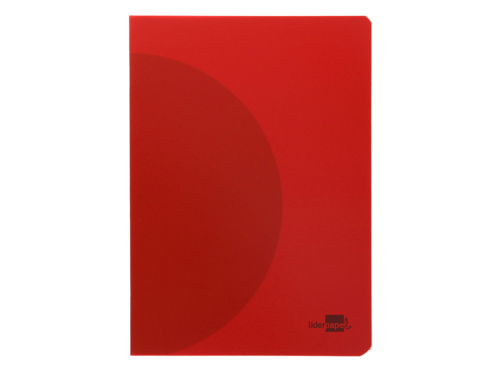 LIBRETA LIDERPAPEL 360 TAPA DE PLASTICO A4 48 HOJAS 90GR HORIZONTAL CON DOBLE MARGEN COLORES SURTIDOS