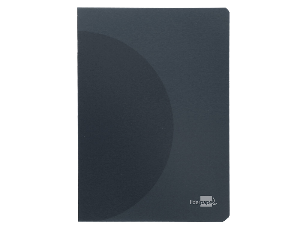 LIBRETA LIDERPAPEL 360 TAPA DE PLASTICO A5 48 HOJAS 90G/M2 5MM CON DOBLE MARGEN TAPA NEGRA