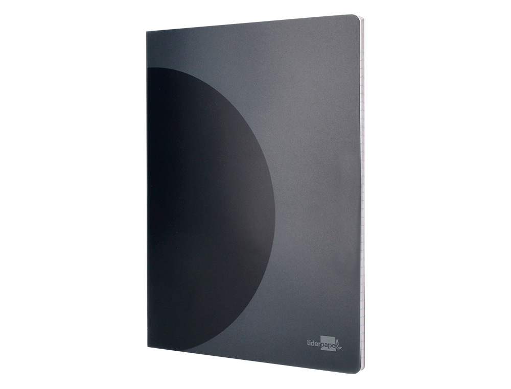 LIBRETA LIDERPAPEL 360 TAPA DE PLASTICO A5 48 HOJAS 90G/M2 5MM CON DOBLE MARGEN TAPA NEGRA