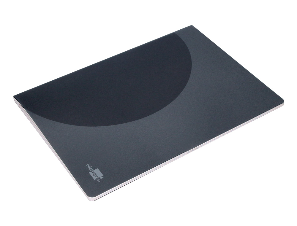 LIBRETA LIDERPAPEL 360 TAPA DE PLASTICO A5 48 HOJAS 90G/M2 5MM CON DOBLE MARGEN TAPA NEGRA