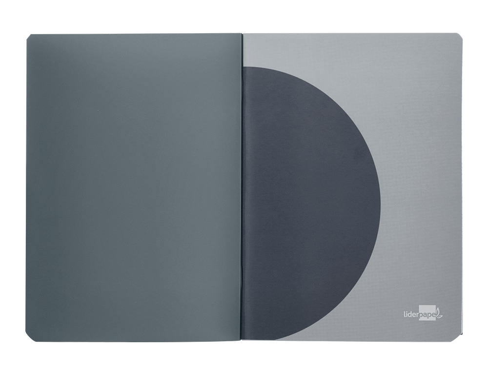 LIBRETA LIDERPAPEL 360 TAPA DE PLASTICO A5 48 HOJAS 90G/M2 5MM CON DOBLE MARGEN TAPA NEGRA