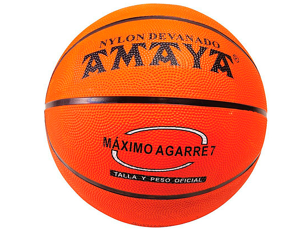BALON AMAYA DE BASKET CAUCHO NARANJA N 6