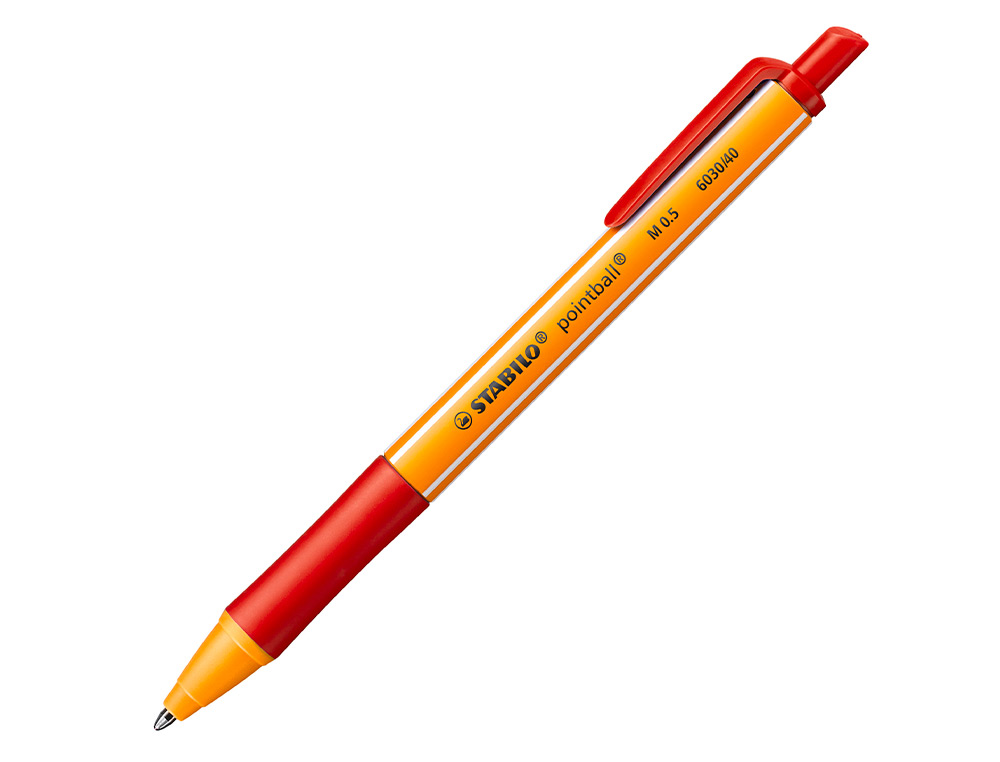 BOLIGRAFO STABILO POINTBALL 0,5 MM ROJO