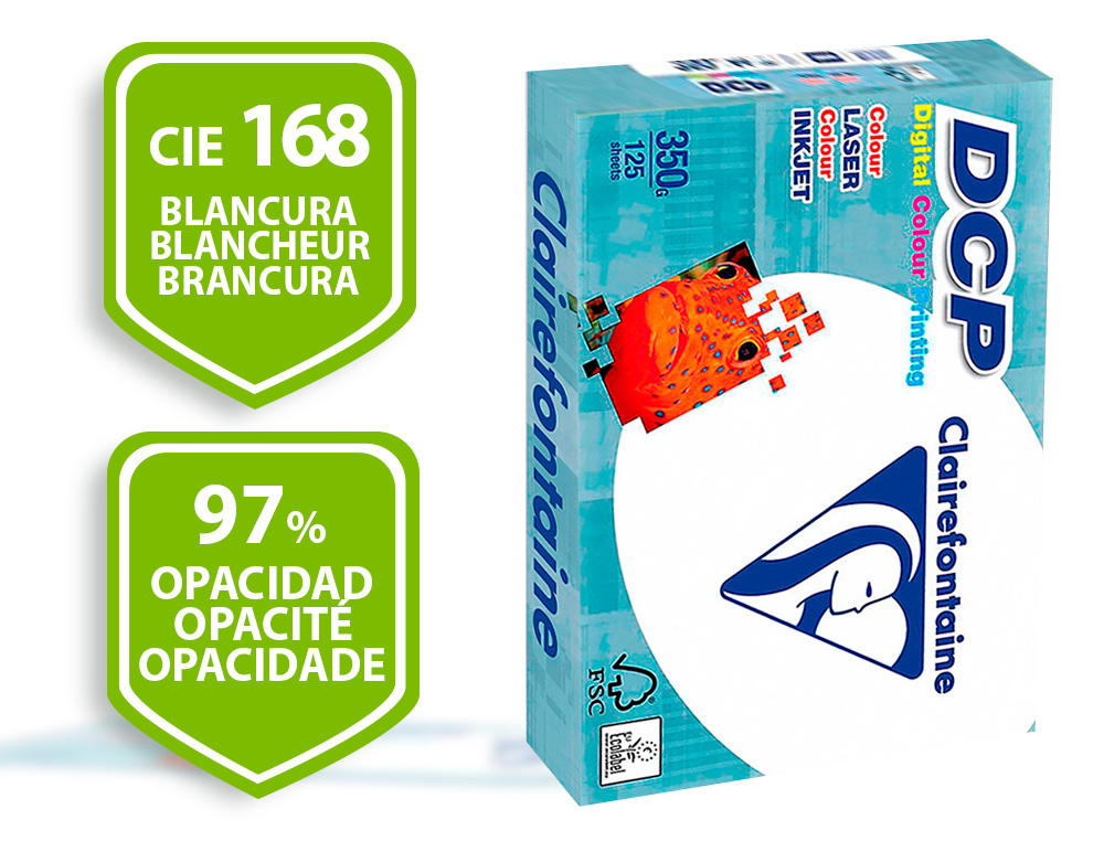 PAPEL FOTOCOPIADORA CLAIREFONTAINE DIN A3 350 GR PAQUETE DE 125 HOJAS