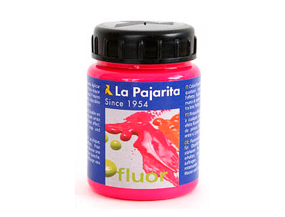 PINTURA ACRILICA LA PAJARITA F-04 MAGENTA FLUORESCENTE 75ML
