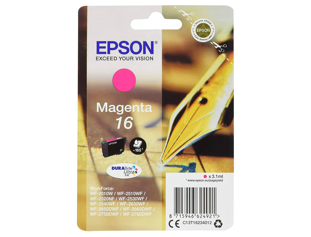 INK-JET EPSON 16 WF2010W WF2510WF WF2520NF WF2530WF WF2540WF MAGENTA 175 PAG