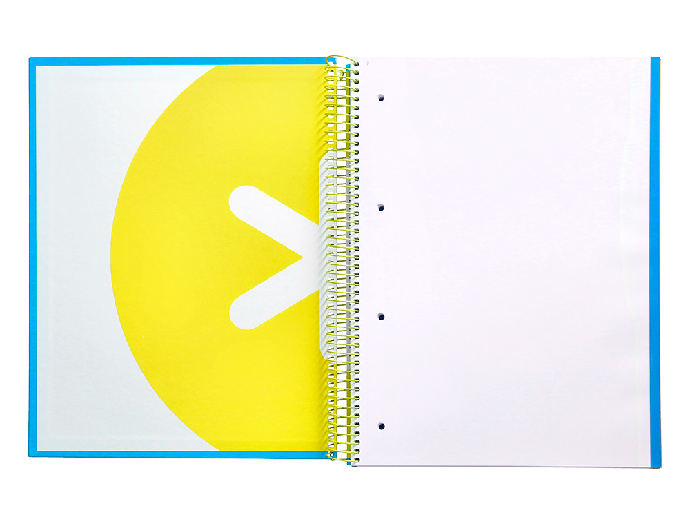 CUADERNO ESPIRAL A4 MICRO ANTARTIK TAPA FORRADA 120H 90 GR LISO CON BANDAS 4 TALADROS COLOR AZUL