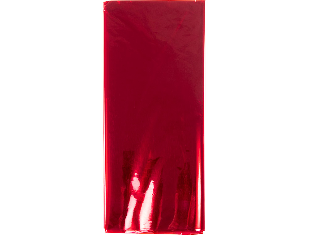 PAPEL CELOFAN LIDERPAPEL 50X70 CM 22G/M2 BOLSA DE 5 HOJAS ROSA