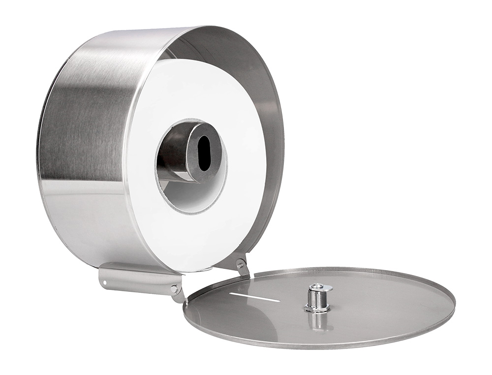 DISPENSADOR Q-CONNECT DE PAPEL HIGIENICO JUMBO ACERO INOXIDABLE 115X254X265 MM