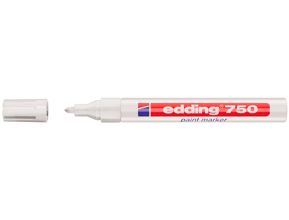 ROTULADOR EDDING PUNTA FIBRA 750 BLANCO PUNTA REDONDA 2-4 MM