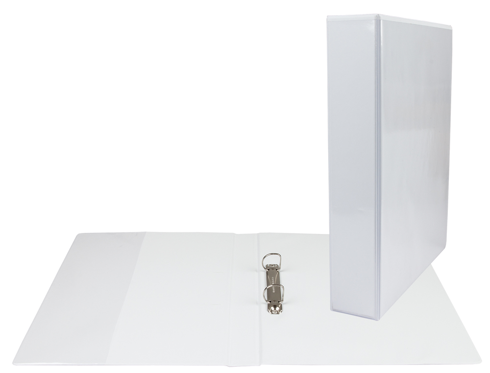 CARPETA CANGURO 4 ANILLAS MIXTAS 40MM ESSELTE A4 PLASTICO BLANCA