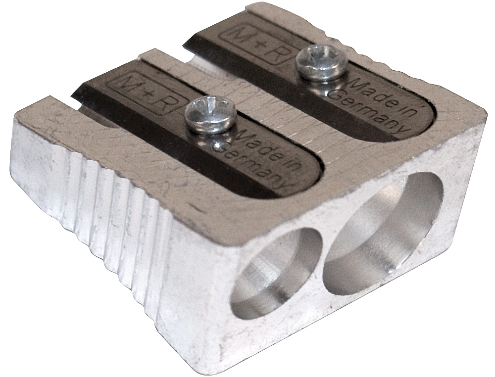 SACAPUNTAS M+R 211 METALICO 2 USOS CUA BOTE DE 30 UNIDADES