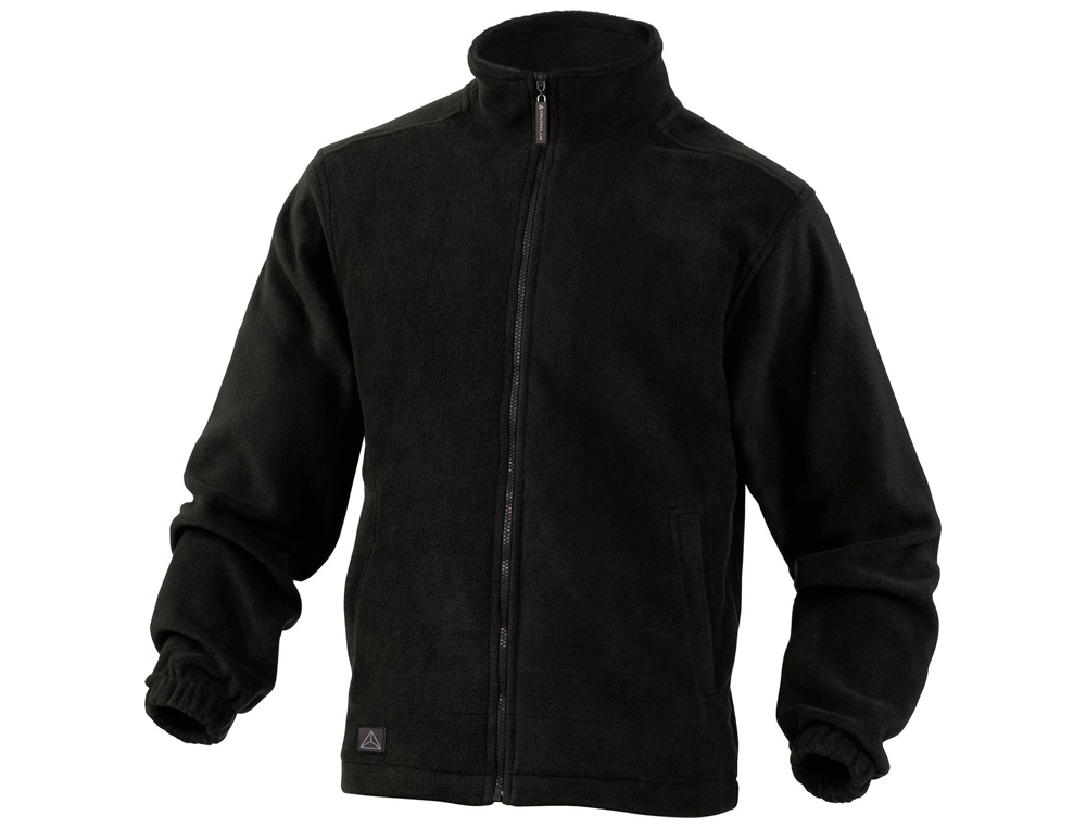 CHAQUETA DELTAPLUS POLAR CON CREMALLERA 2 BOLSILLOS COLOR NEGRO TALLA L