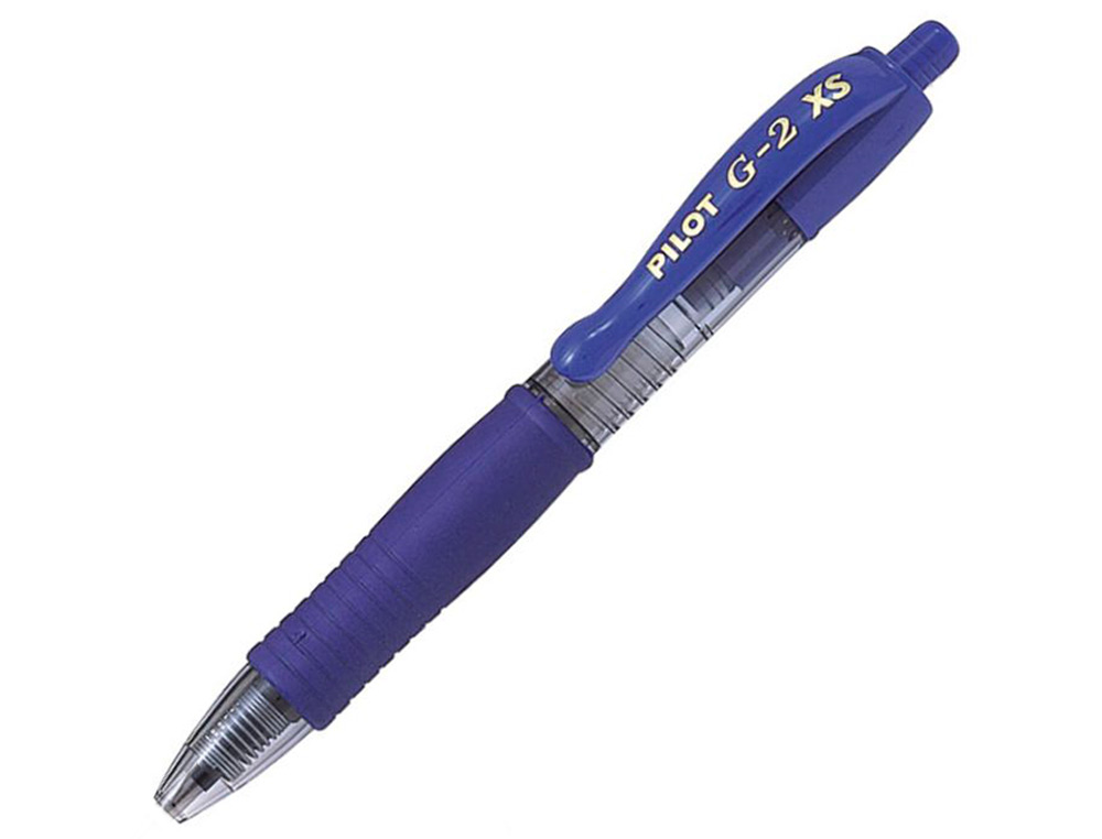 BOLIGRAFO PILOT G-2 PIXIE AZUL TINTA GEL RETRACTIL SUJECION DE CAUCHO
