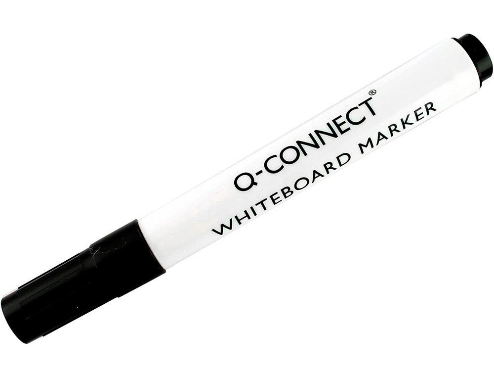ROTULADOR Q-CONNECT PIZARRA BLANCA COLOR NEGRO PUNTA REDONDA 3 MM