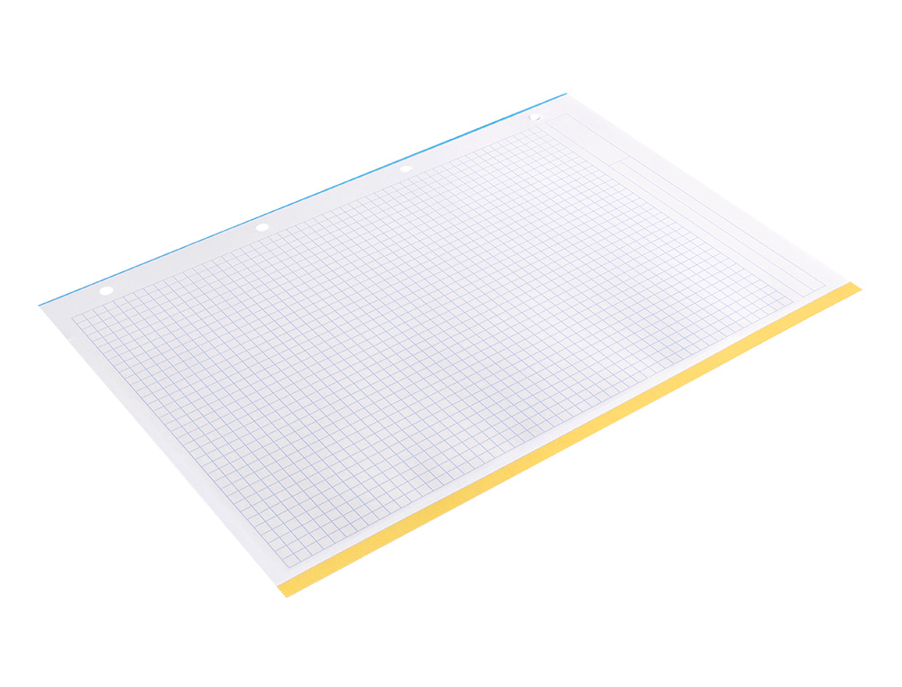 RECAMBIO ANTARTIK A4 100 HOJAS 90GR CUADRO 5 MM 4 TALADROS BANDAS DE 5 COLORES