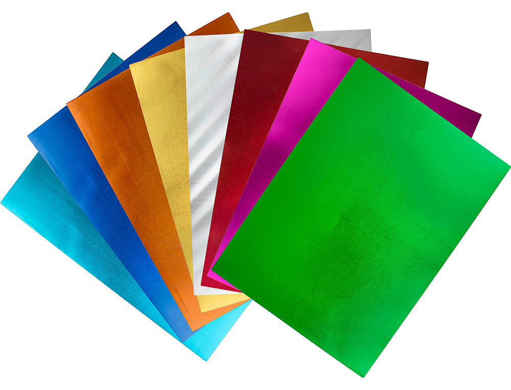 GOMA EVA LIDERPAPEL 50X70 CM ESPESOR 2 MM METALIZADA ROJO