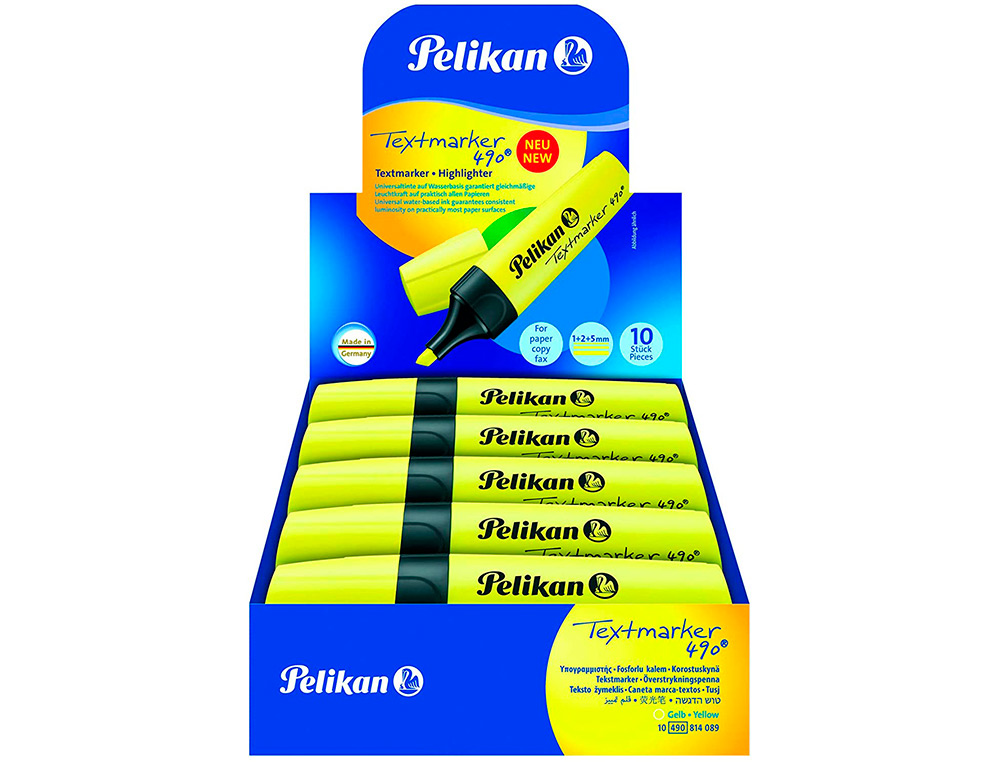 ROTULADOR PELIKAN FLUORESCENTE TEXTMARKER 490 AMARILLO