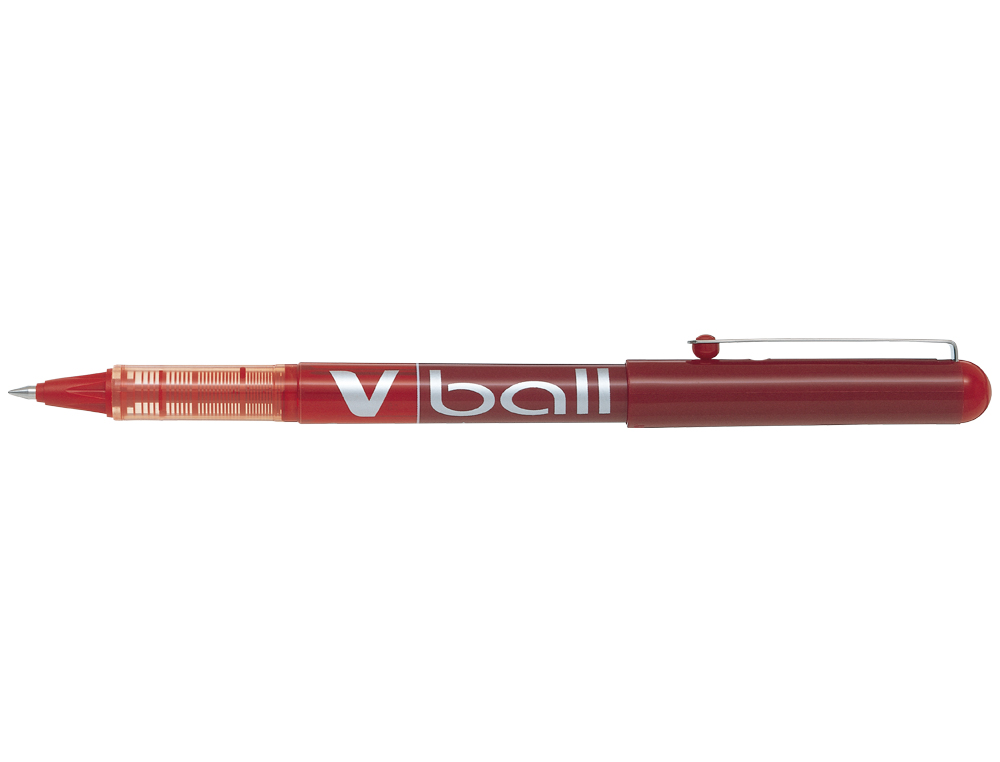 ROTULADOR PILOT ROLLER V-BALL ROJO 0.5 MM