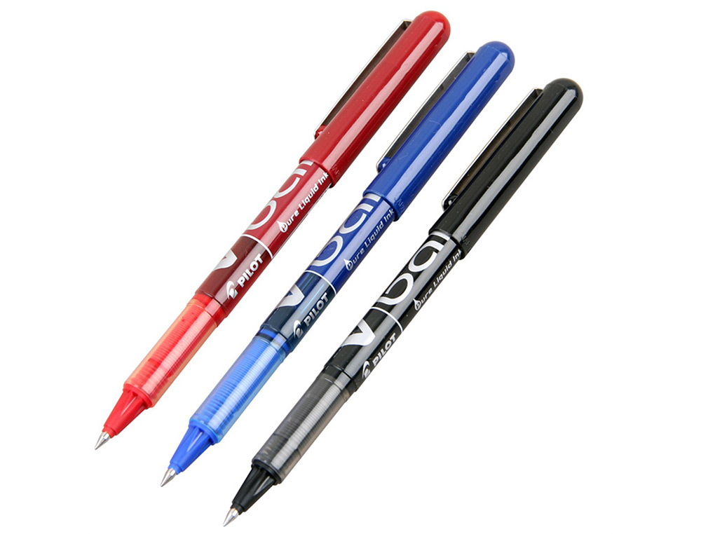 ROTULADOR PILOT ROLLER V-BALL ROJO 0.5 MM