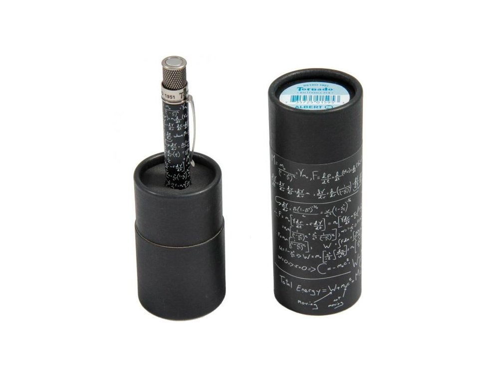 BOLIGRAFO Roller TORNADO NEGRO DIBUJOS MATEMATICOS ALBERT EINSTEIN