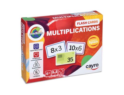 BARAJA CARTAS FLASH CARD MULTIPLICATION CAYRO