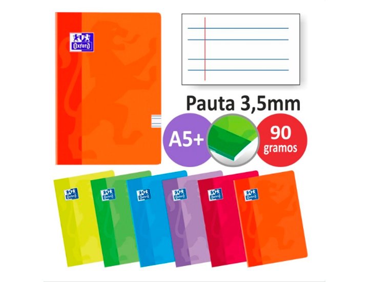 CUADERNO OXFORD SCHOOL DINA5 48 Hojas PAUTA 3 Y MEDIO