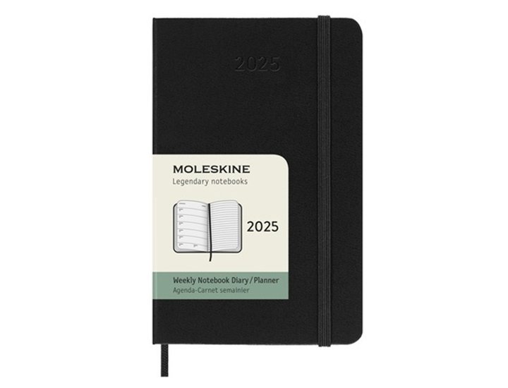 AGENDA MOLESKINE XLARGE Semana Vista 12 MESES TAPA DURA NEGRA