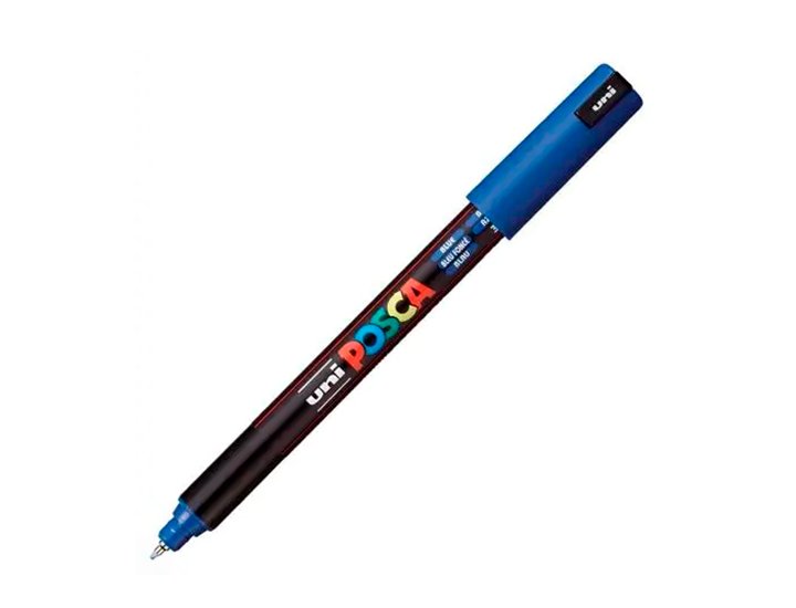 ROTULADOR UNI BALL POSCA FINO 0.7 MM AZUL