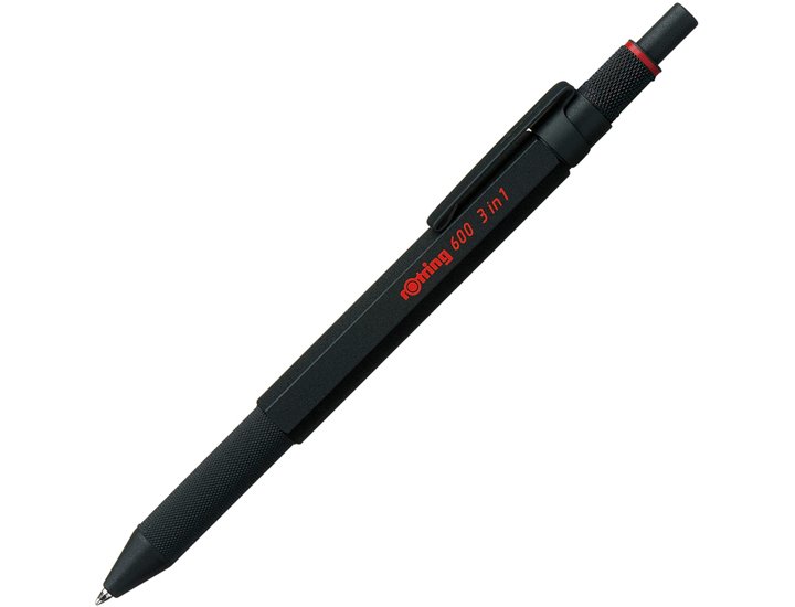 BOLIGRAFO ROTRING 600 + PORTAMINAS 3 EN 1 NEGRO