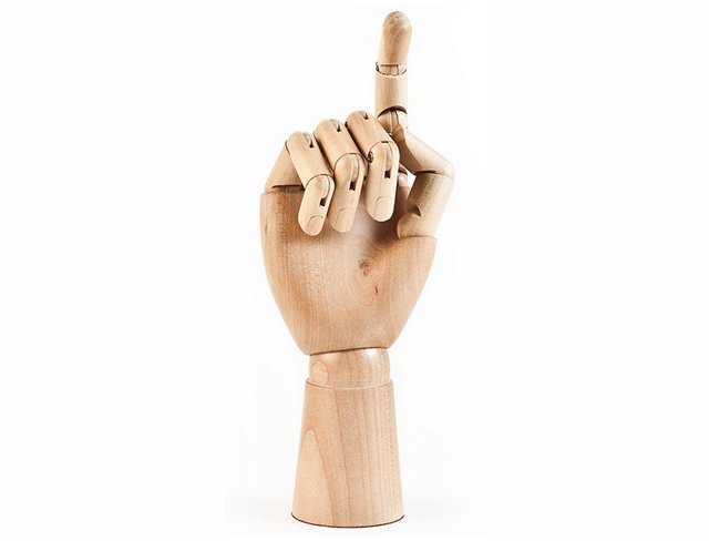 MANIQUI MADERA MANO 30 CMS MASCULINA DERECHA