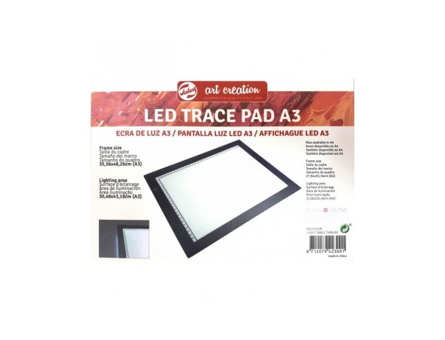 SOPORTE LED DINA3 ADAPTADOR USB 3 INTESIDADES DE LUZ CALCAR Art Creation