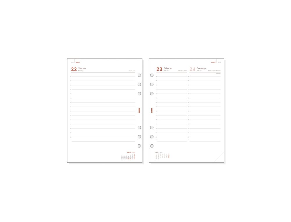 RECAMBIO AGENDA FINOCAM OPEN 1000 AÑO 2 DIA/PAGINA