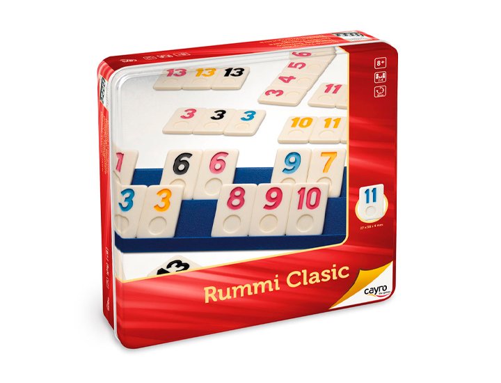 JUEGO DE MESA RUMMI CLASSIC METAL BOX CAYRO